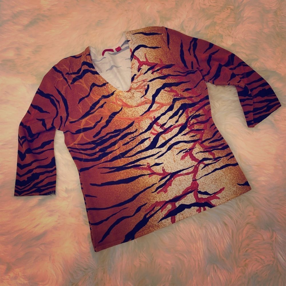 Venini tiger stripe sweater 
